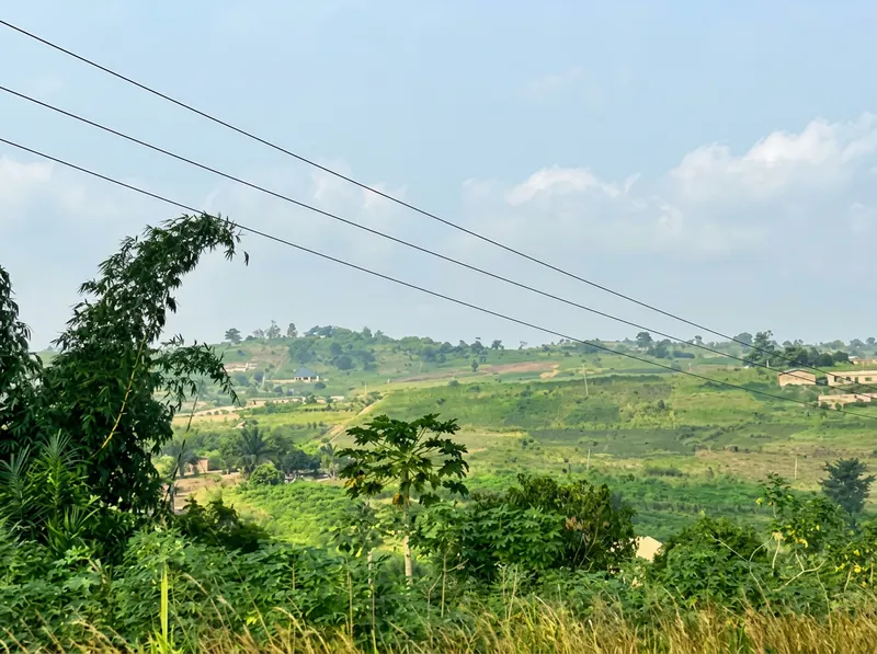 Panoramic view across the highlands